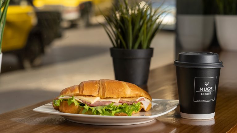 Mugs Estate - Croissant with Coffee